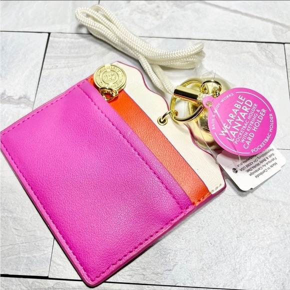 Bath & Body Works ID card holder Wearable ID Keyring Lanyard Pocketbac Holder - Picture 1 of 5